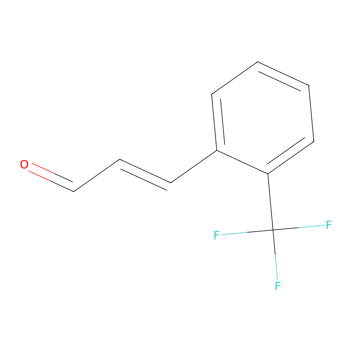 3-(2-(Trifluoromethyl)phenyl)acrylaldehyde molecular structure, CAS 123486-66-8