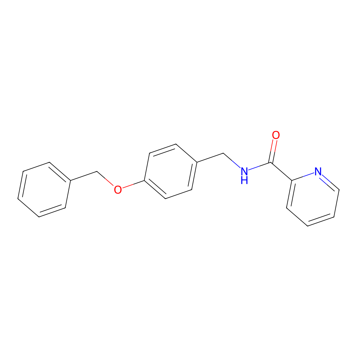 N-(4-(benzyloxy)benzyl)picolinamide molecular structure, CAS 1234861-52-9