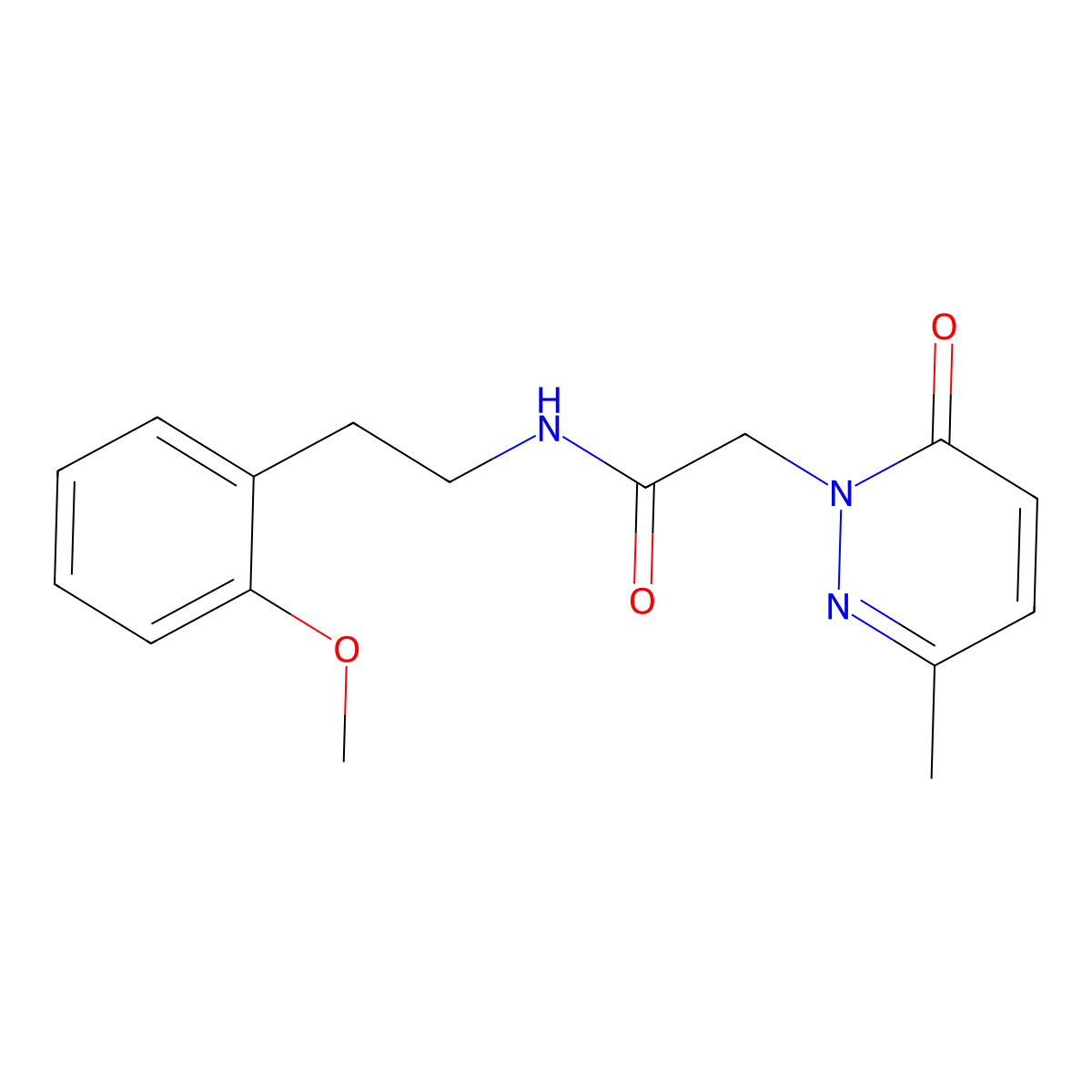 N-(2-methoxyphenethyl)-2-(3-methyl-6-oxopyridazin-1(6H)-yl)acetamide molecular structure, CAS 1234931-34-0