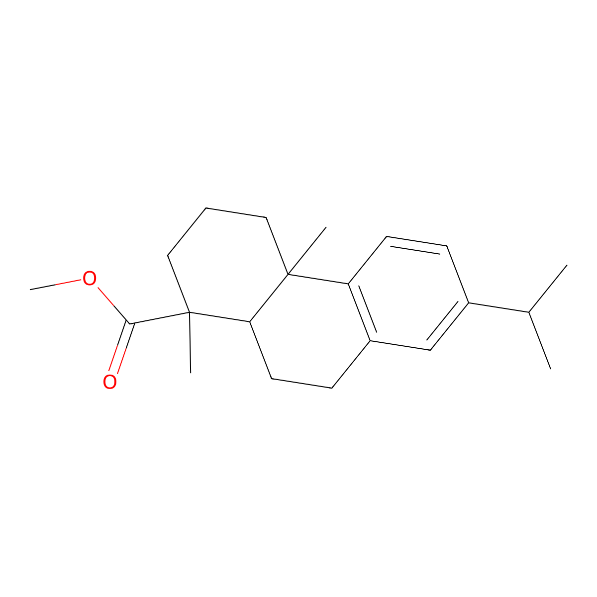 Methyl Dehydroabietate molecular structure, CAS 1235-74-1