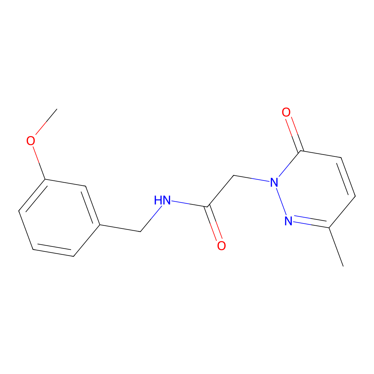 N-(3-methoxybenzyl)-2-(3-methyl-6-oxopyridazin-1(6H)-yl)acetamide molecular structure, CAS 1235000-13-1