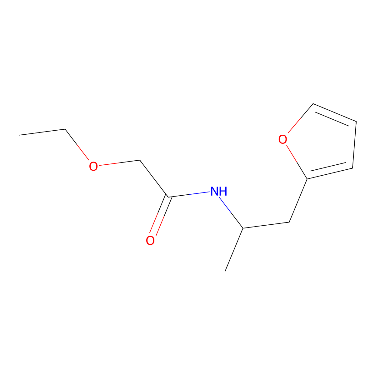 2-ethoxy-N-[1-(furan-2-yl)propan-2-yl]acetamide molecular structure, CAS 1235044-95-7