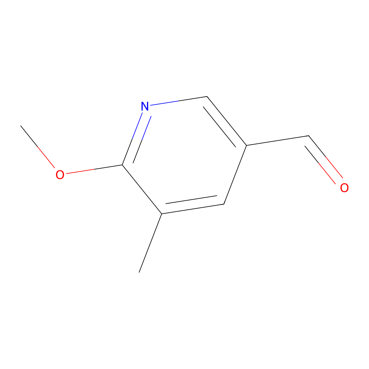 6-Methoxy-5-methylpyridine-3-carbaldehyde molecular structure, CAS 123506-67-2