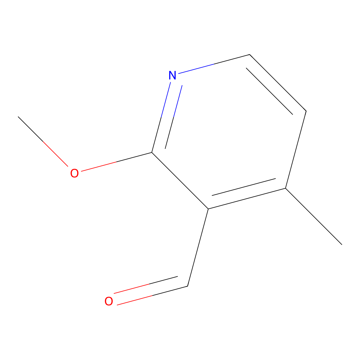 2-Methoxy-4-methylnicotinaldehyde molecular structure, CAS 123506-68-3