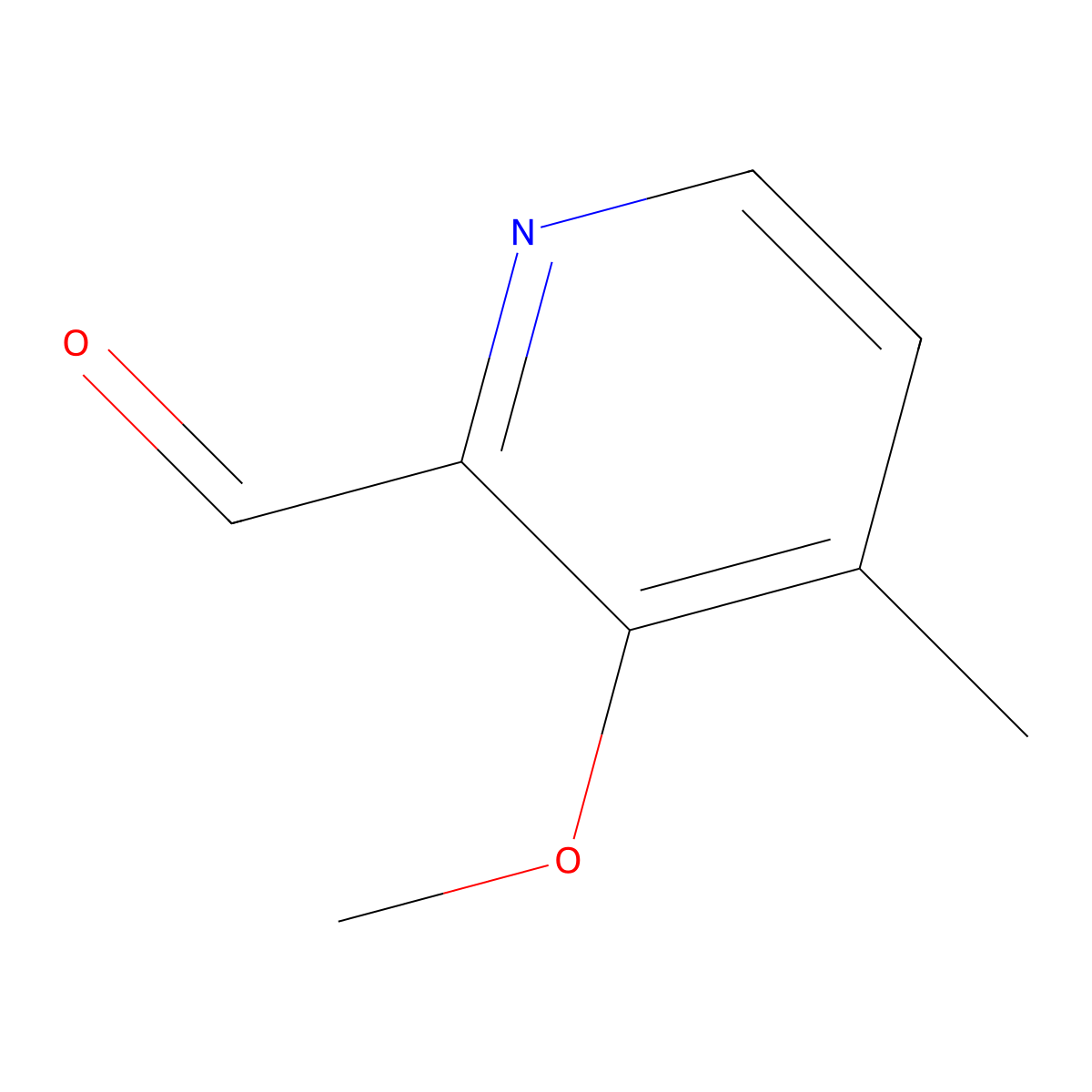 3-Methoxy-4-methylpyridine-2-carbaldehyde molecular structure, CAS 123506-69-4
