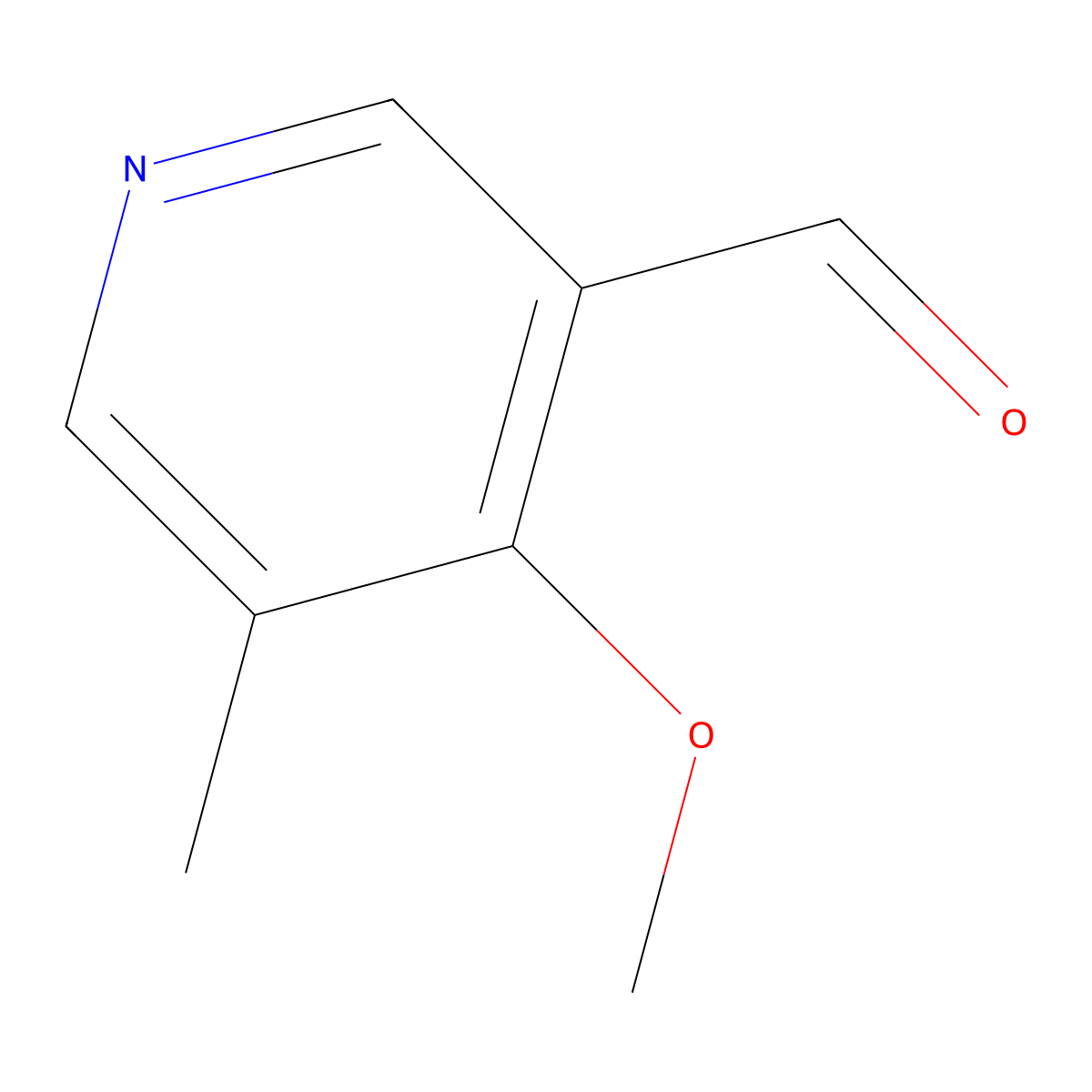 4-Methoxy-5-methylnicotinaldehyde molecular structure, CAS 123506-70-7