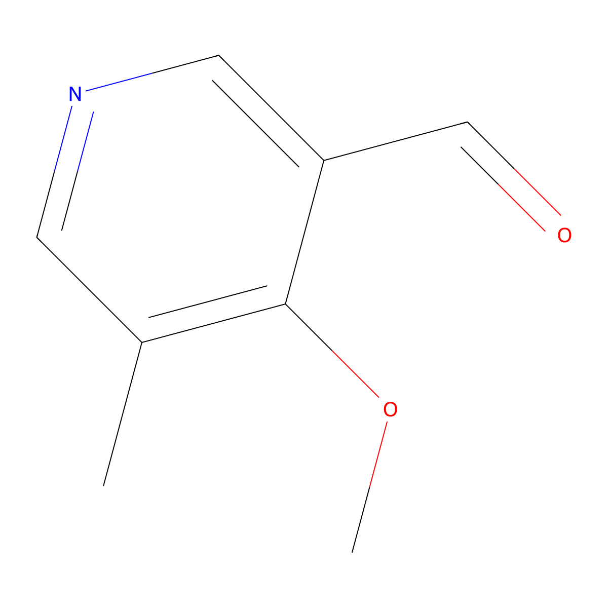 4-Methoxy-5-methylnicotinaldehyde molecular structure, CAS 123506-70-7
