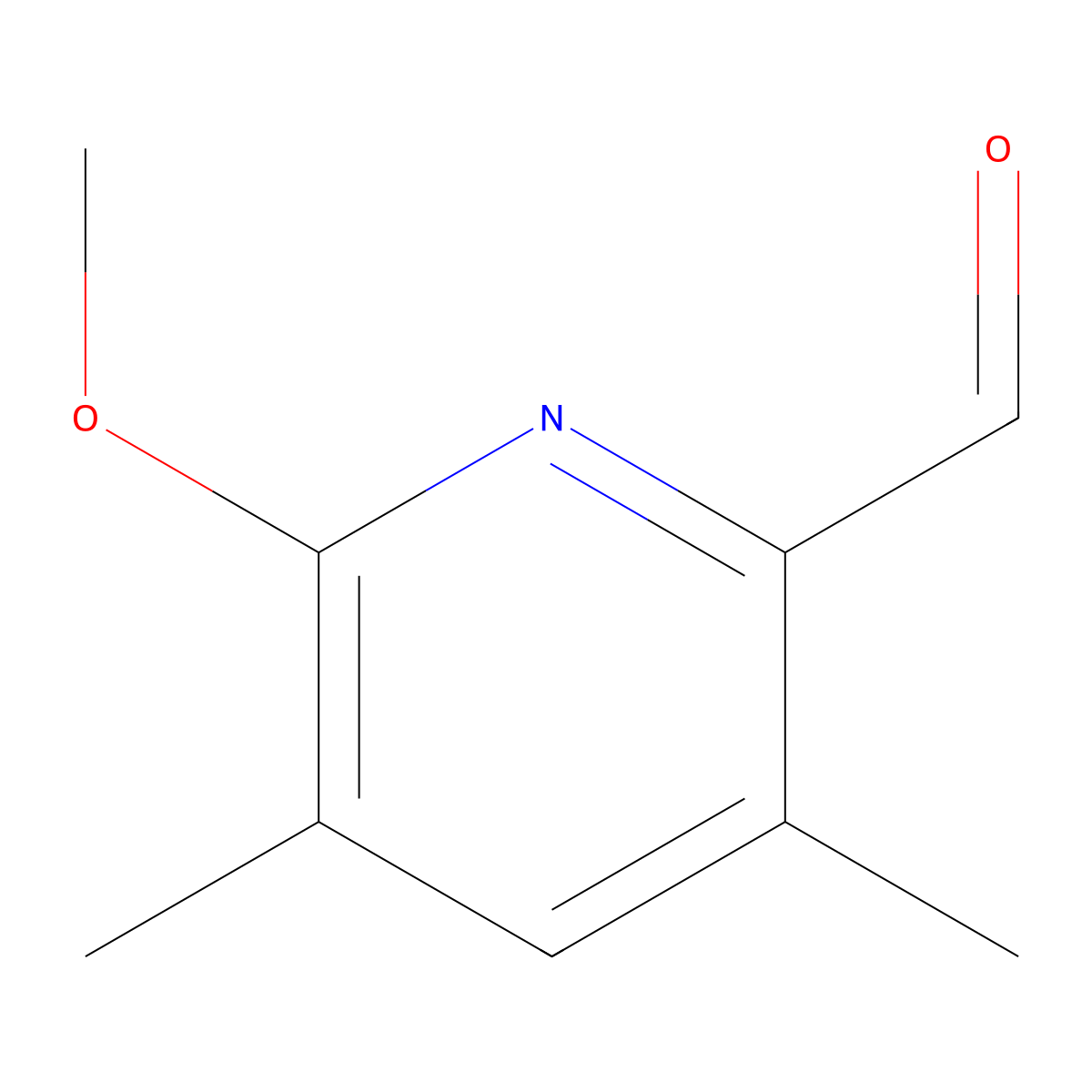 6-Methoxy-3,5-dimethylpyridine-2-carbaldehyde molecular structure, CAS 123506-71-8