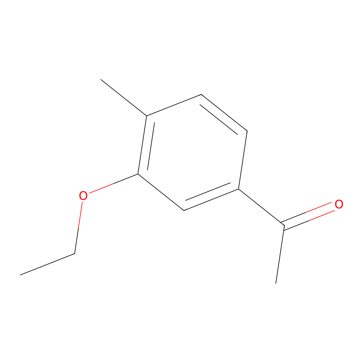 1-(3-Ethoxy-4-methylphenyl)ethanone molecular structure, CAS 123507-46-0