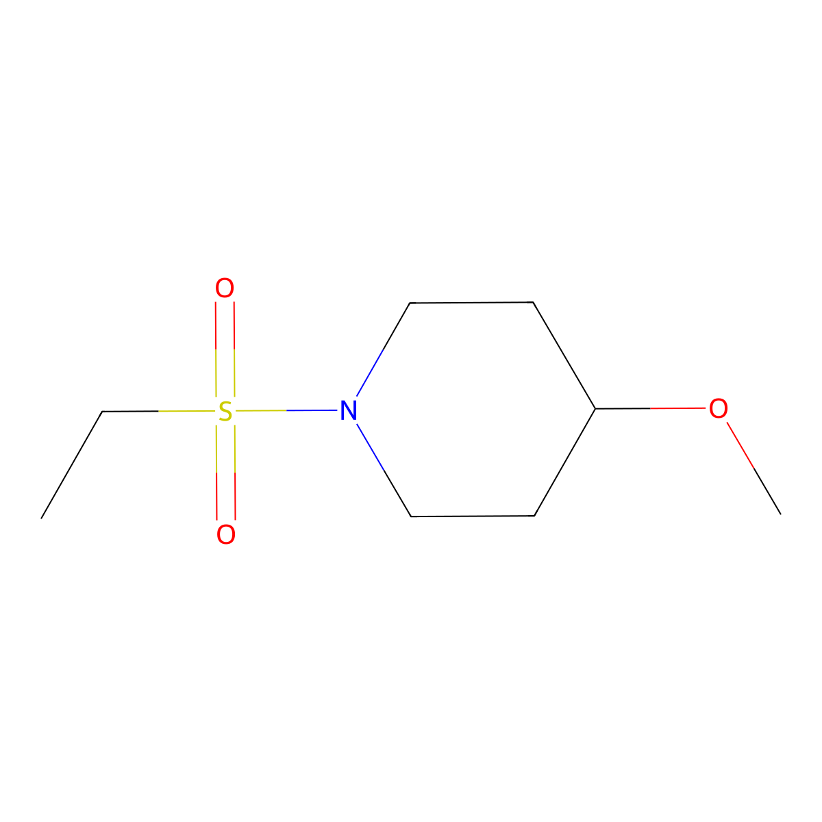 1-(Ethylsulfonyl)-4-methoxypiperidine molecular structure, CAS 1235084-95-3