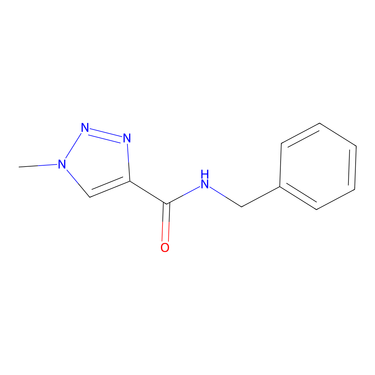 N-benzyl-1-methyl-1H-1,2,3-triazole-4-carboxamide molecular structure, CAS 1235092-94-0