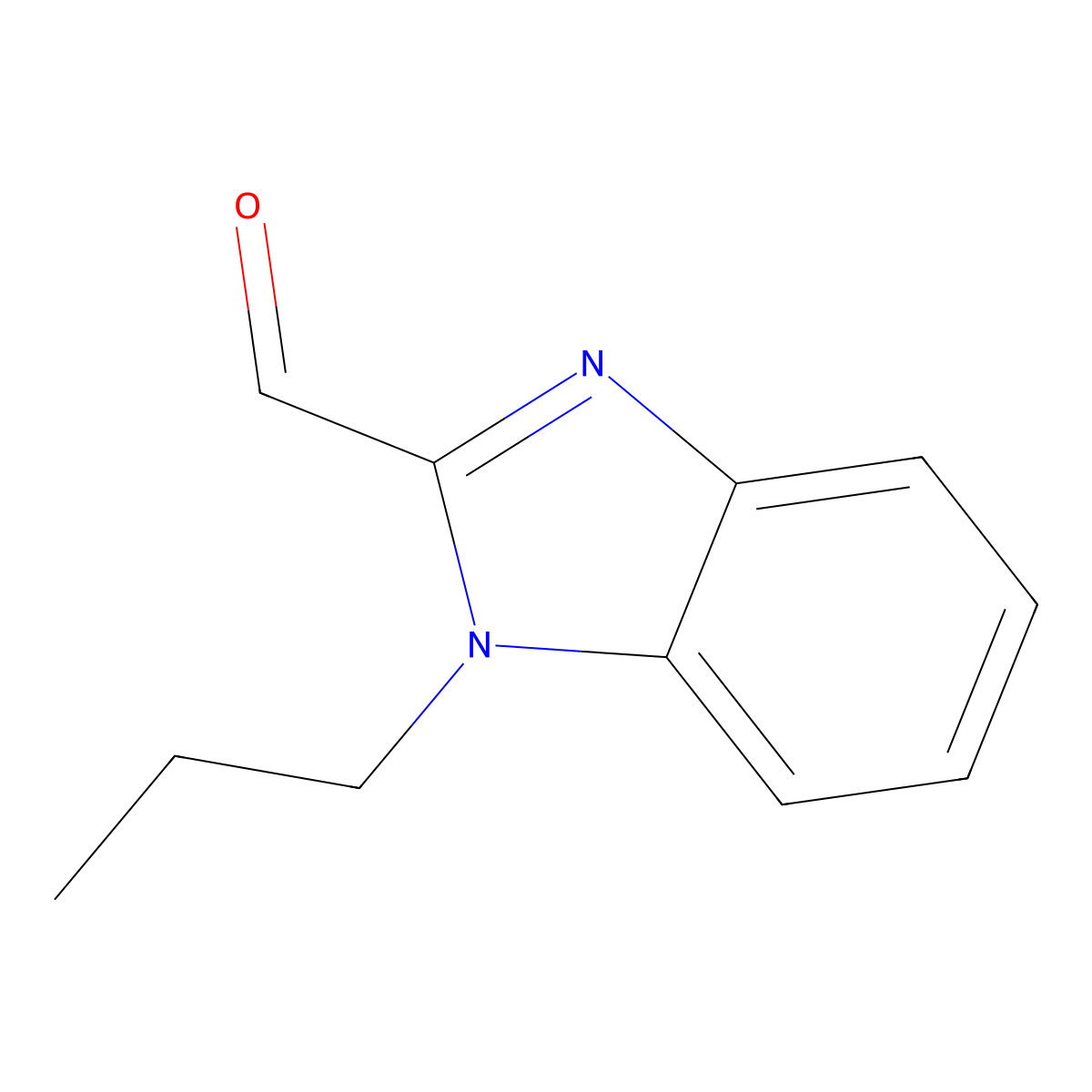 1-Propyl-1H-benzoimidazole-2-carbaldehyde molecular structure, CAS 123511-50-2
