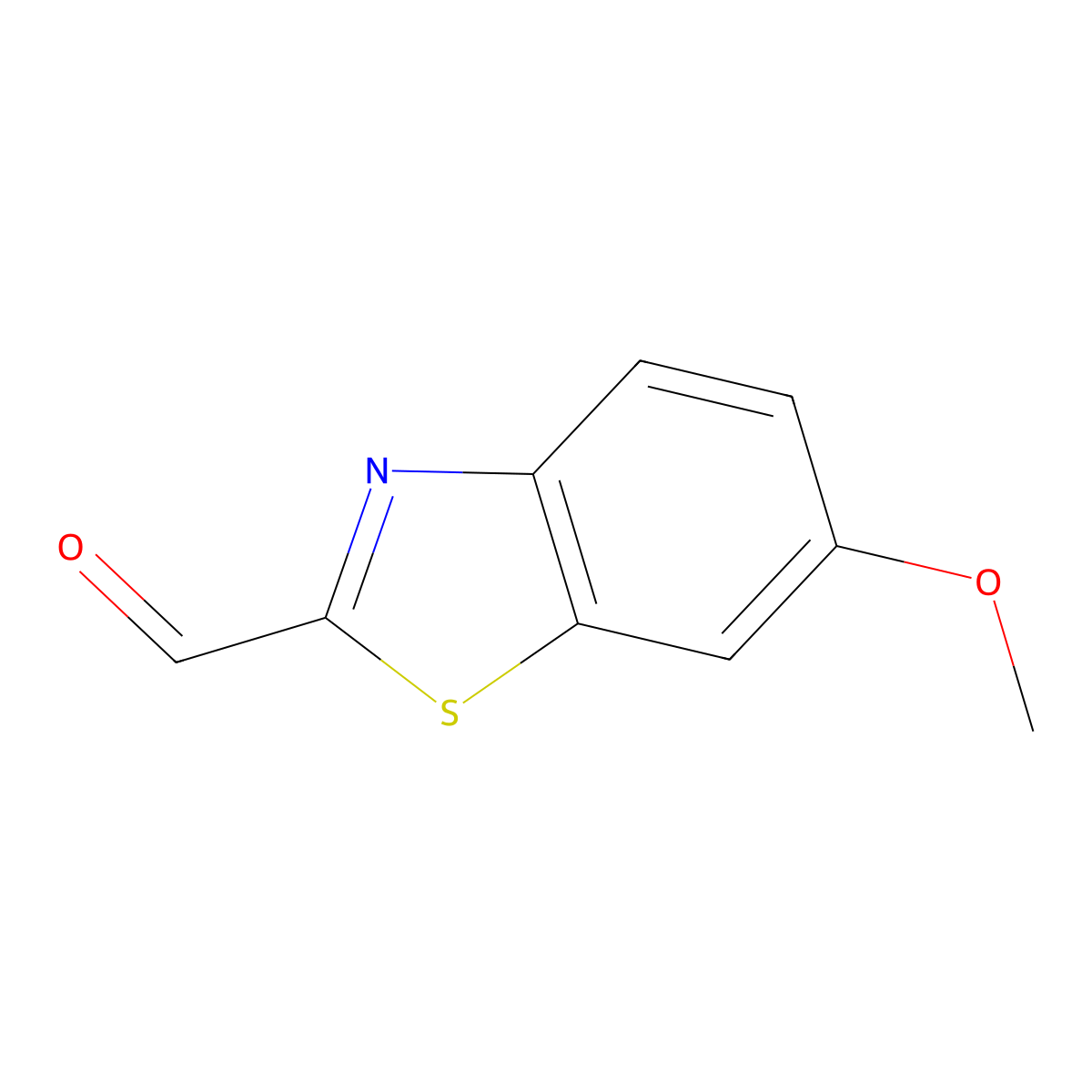 6-Methoxy-1,3-benzothiazole-2-carbaldehyde molecular structure, CAS 123511-58-0