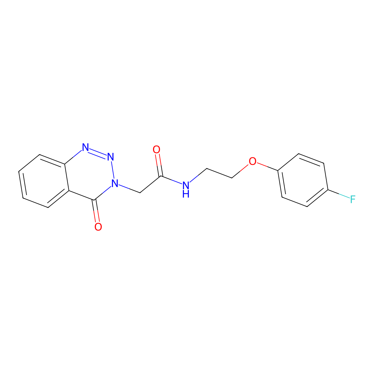 N-(2-(4-fluorophenoxy)ethyl)-2-(4-oxobenzo[d][1,2,3]triazin-3(4H)-yl)acetamide molecular structure, CAS 1235120-51-0