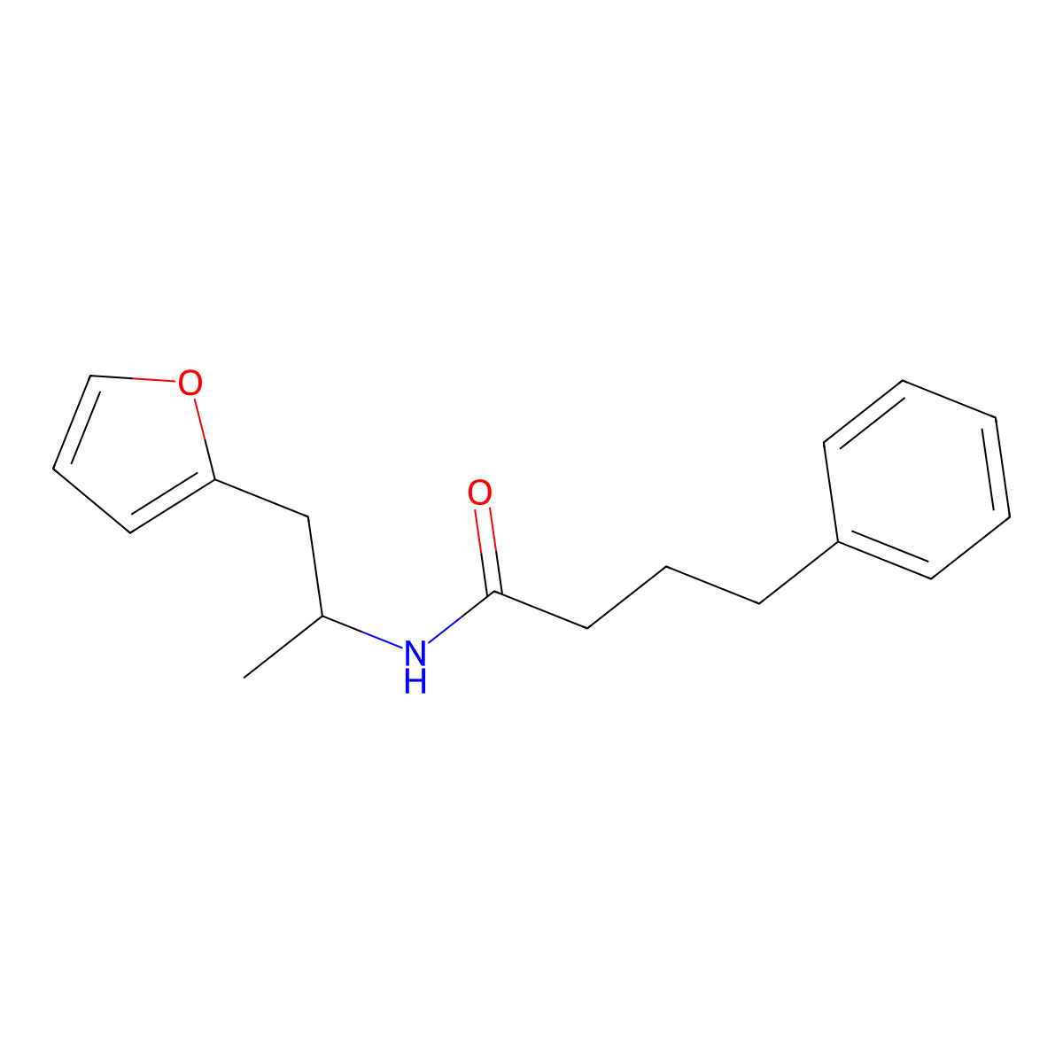 N-[1-(furan-2-yl)propan-2-yl]-4-phenylbutanamide molecular structure, CAS 1235143-45-9