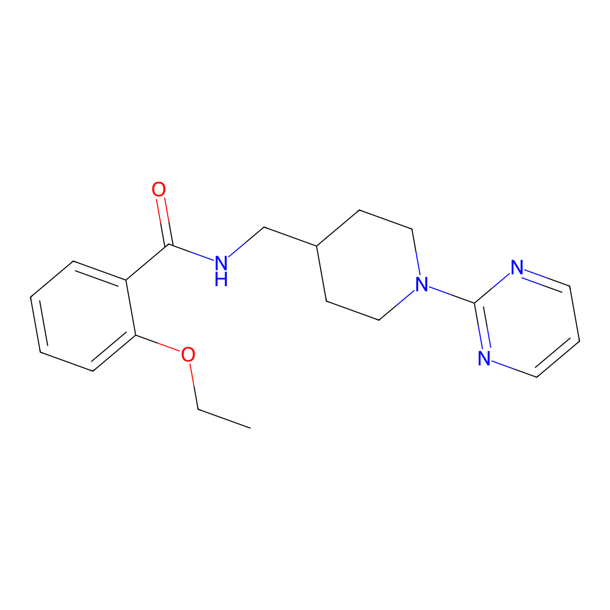 2-ethoxy-N-{[1-(pyrimidin-2-yl)piperidin-4-yl]methyl}benzamide molecular structure, CAS 1235285-59-2