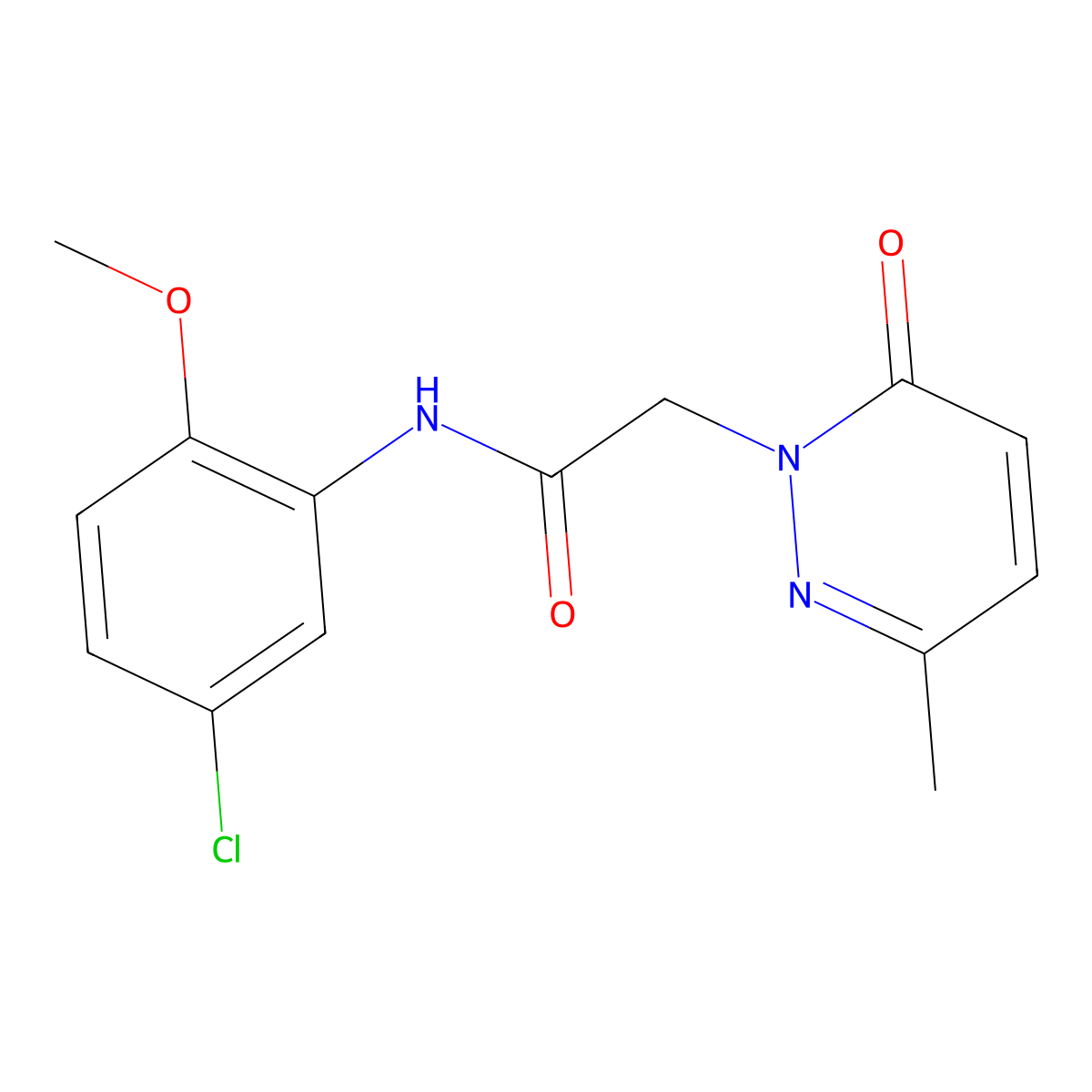 N-(5-chloro-2-methoxyphenyl)-2-(3-methyl-6-oxopyridazin-1(6H)-yl)acetamide molecular structure, CAS 1235295-08-5