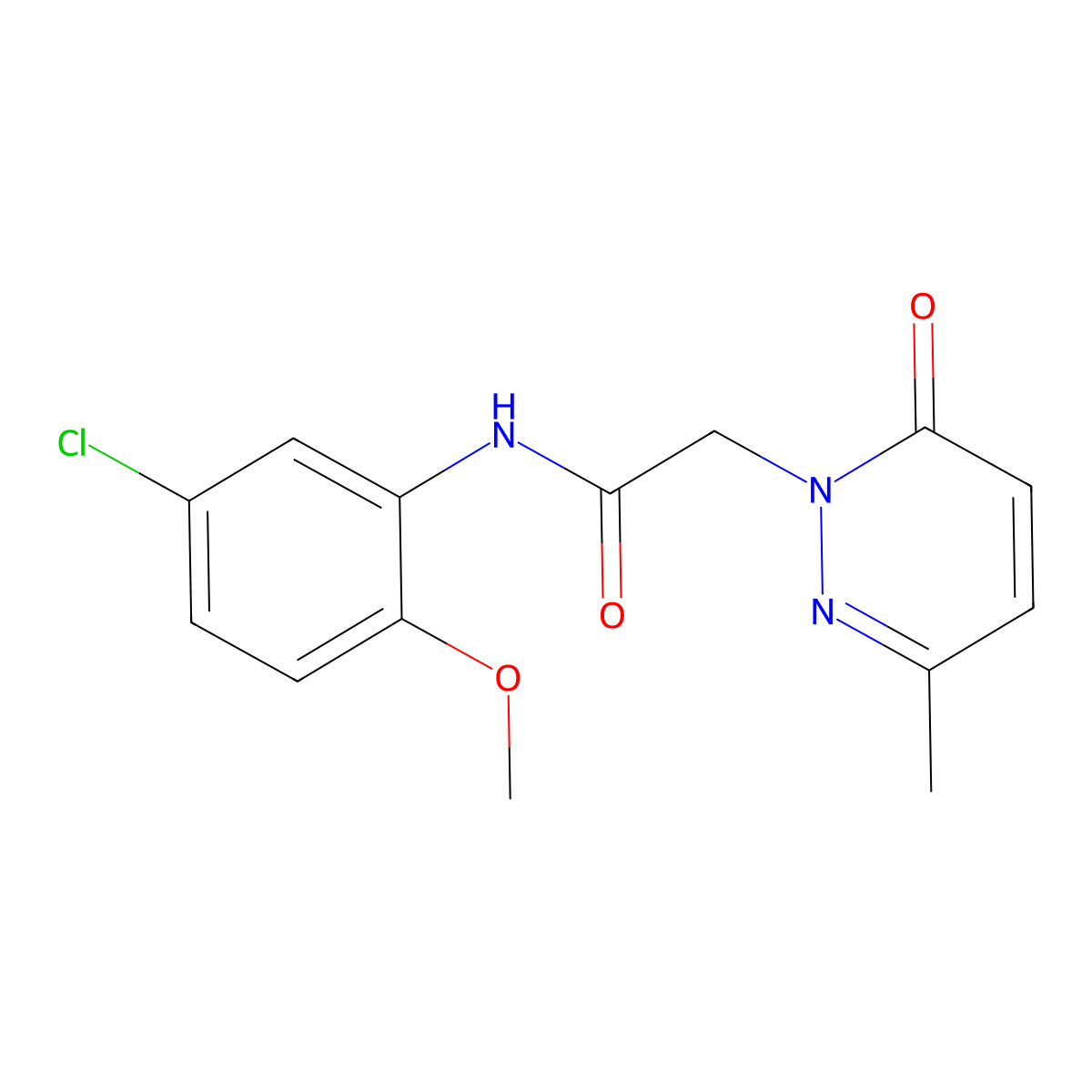 N-(5-chloro-2-methoxyphenyl)-2-(3-methyl-6-oxopyridazin-1(6H)-yl)acetamide molecular structure, CAS 1235295-08-5
