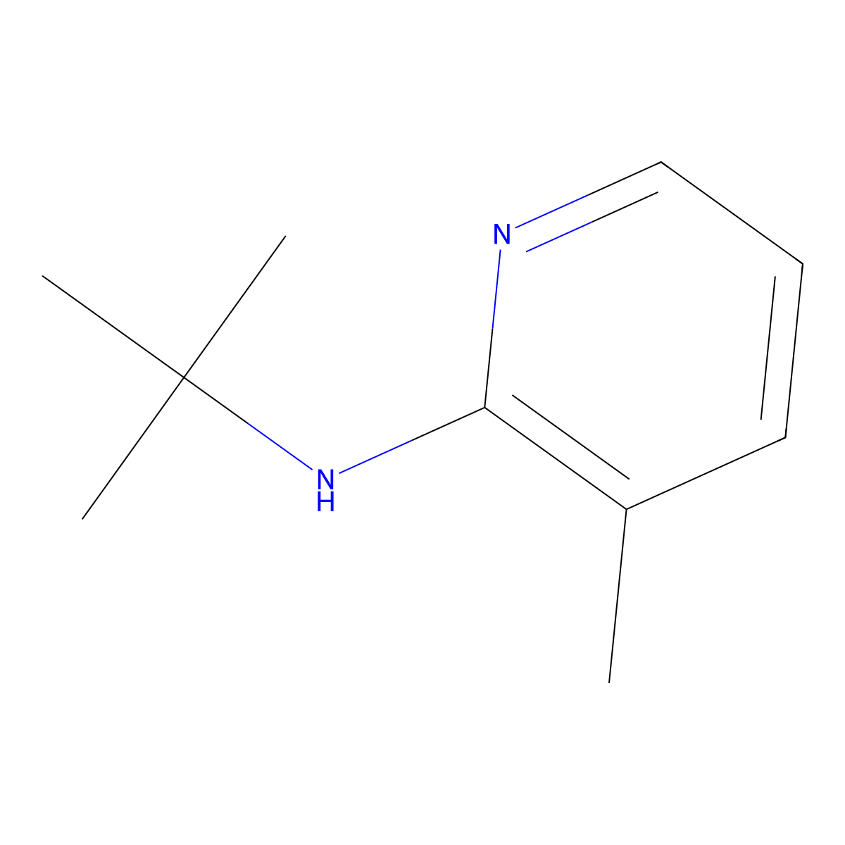 N-(tert-Butyl)-3-methylpyridin-2-amine molecular structure, CAS 1235305-63-1