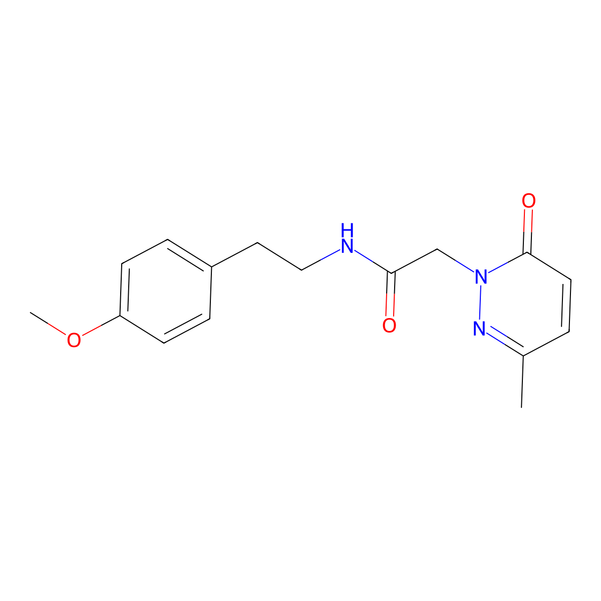 N-(4-methoxyphenethyl)-2-(3-methyl-6-oxopyridazin-1(6H)-yl)acetamide molecular structure, CAS 1235322-55-0