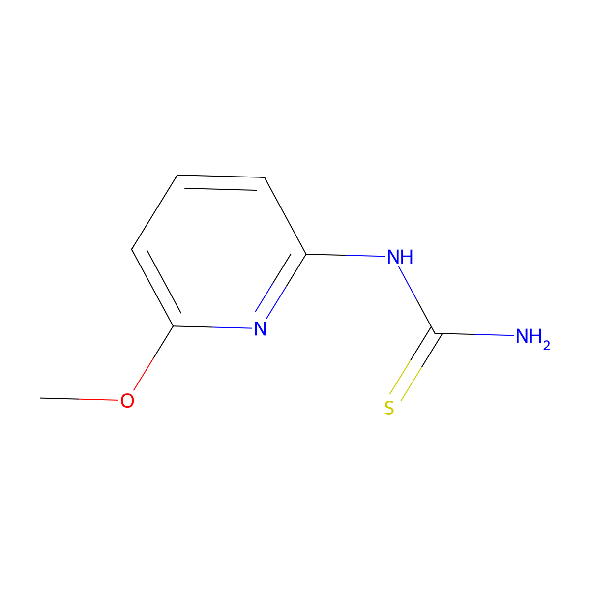 (6-Methoxypyridin-2-yl)thiourea molecular structure, CAS 1235325-70-8