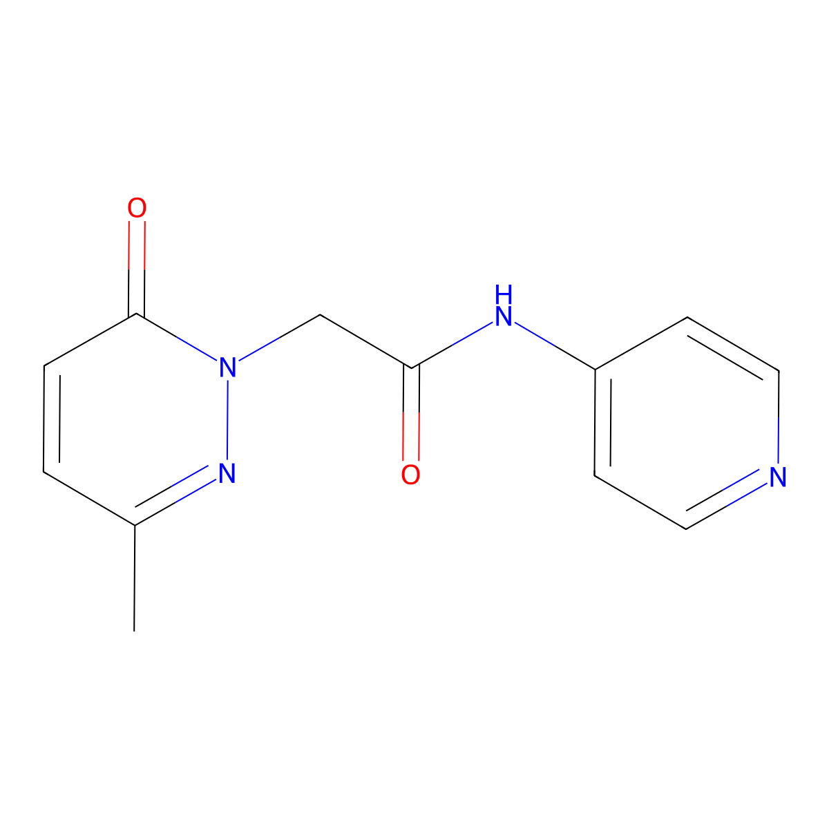 2-(3-methyl-6-oxopyridazin-1(6H)-yl)-N-(pyridin-4-yl)acetamide molecular structure, CAS 1235327-67-9