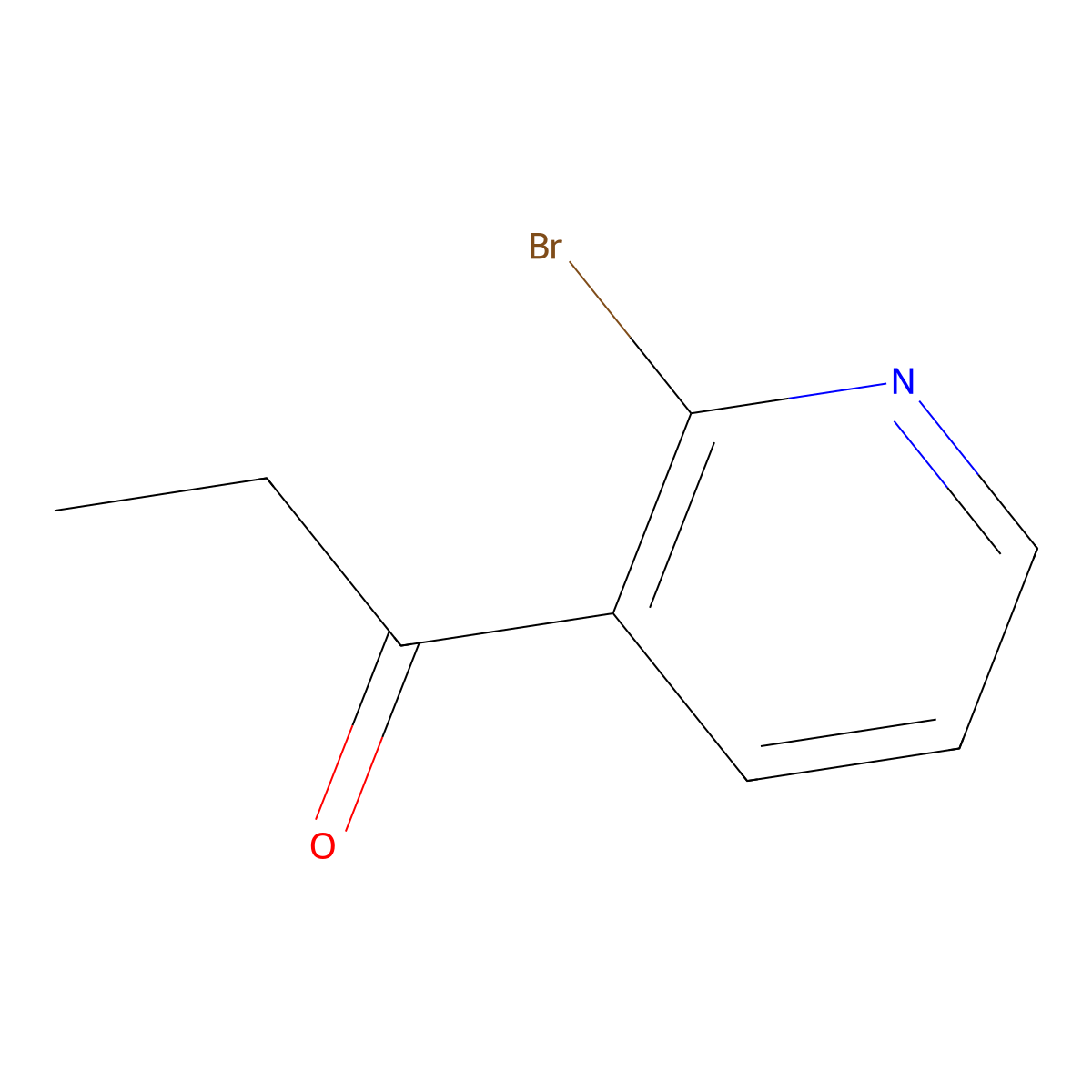 1-(2-Bromopyridin-3-yl)propan-1-one molecular structure, CAS 123534-58-7