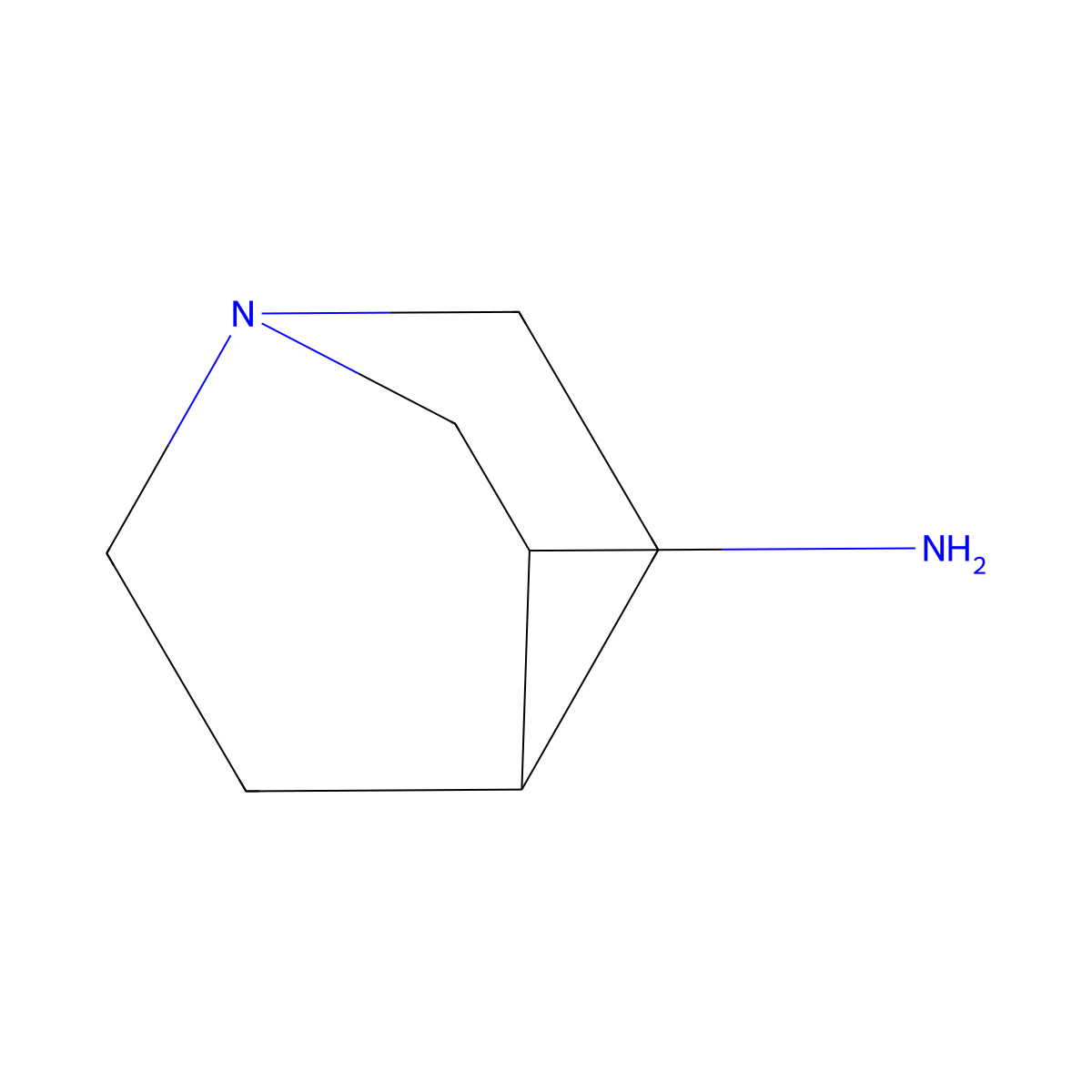 (3R)-1-Azabicyclo(2.2.2)octan-3-amine molecular structure, CAS 123536-15-2