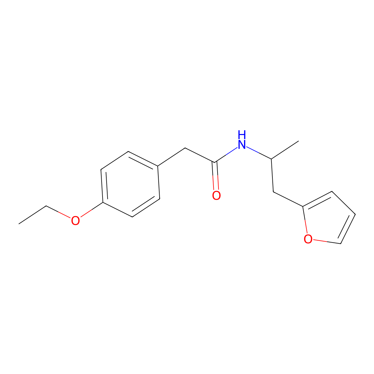 2-(4-ethoxyphenyl)-N-[1-(furan-2-yl)propan-2-yl]acetamide molecular structure, CAS 1235375-68-4