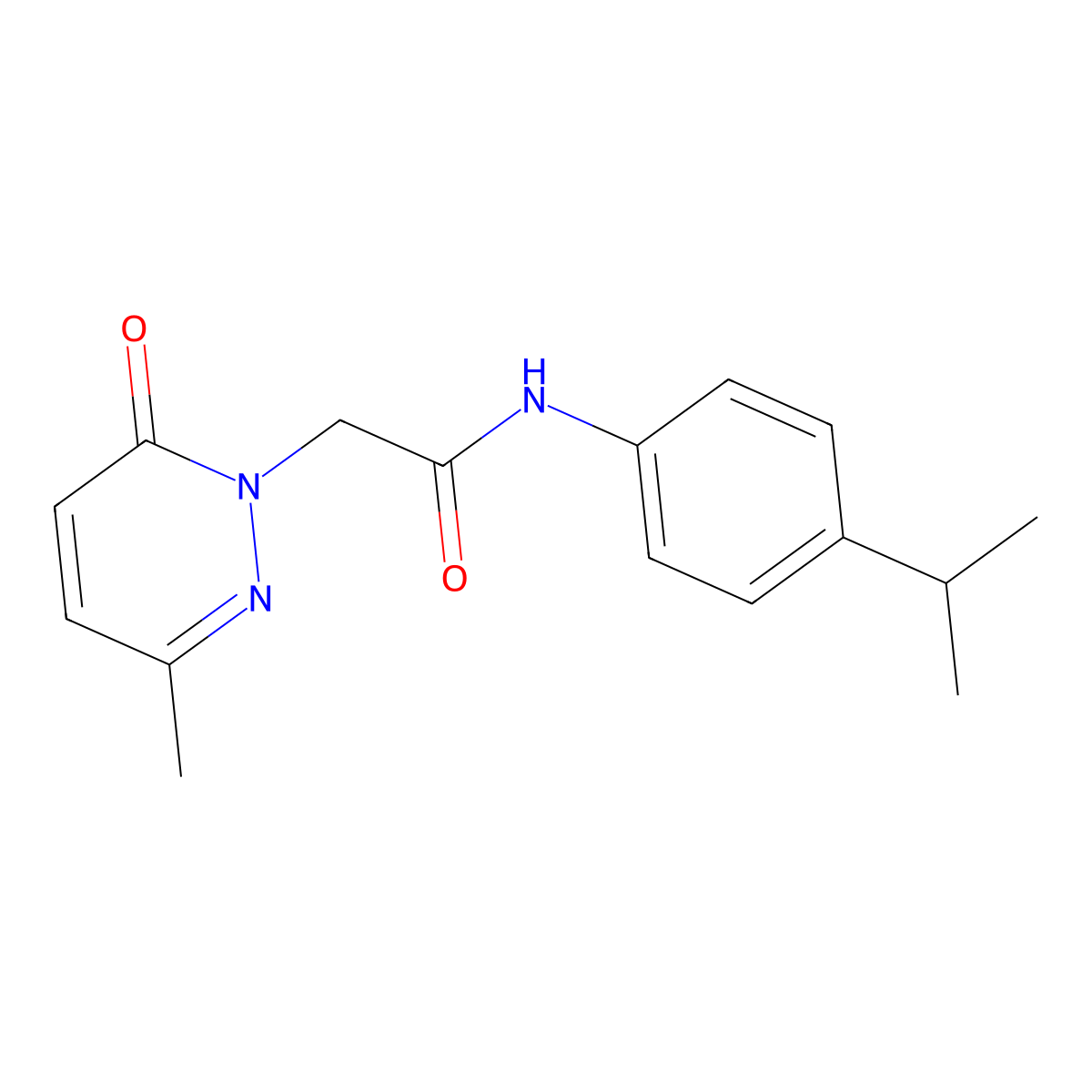 N-(4-isopropylphenyl)-2-(3-methyl-6-oxopyridazin-1(6H)-yl)acetamide molecular structure, CAS 1235383-10-4