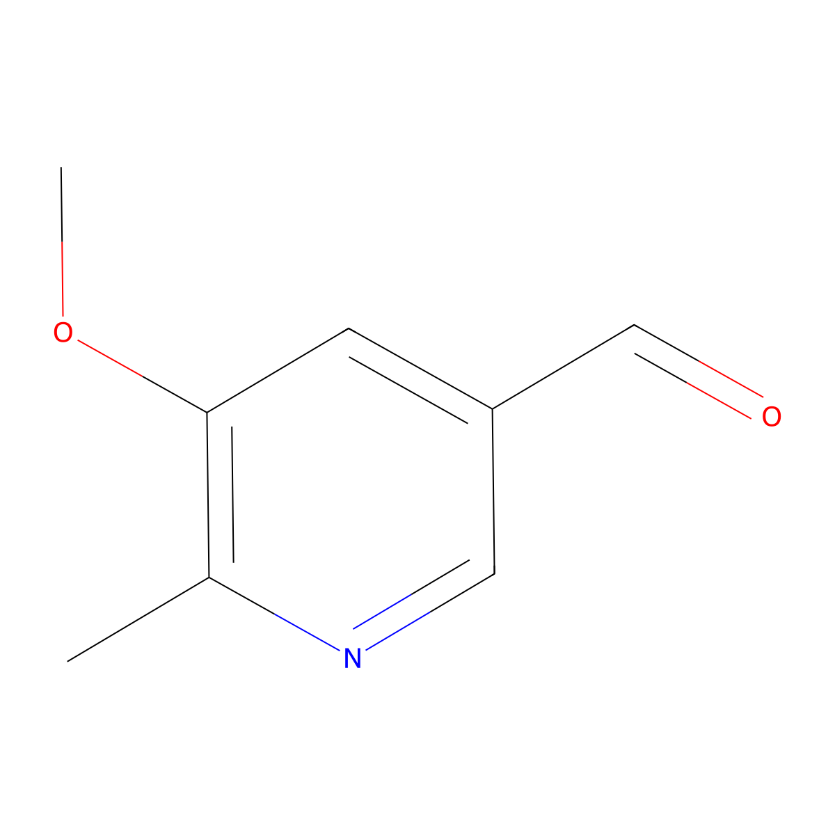 5-Methoxy-6-methylpyridine-3-carbaldehyde molecular structure, CAS 123540-28-3