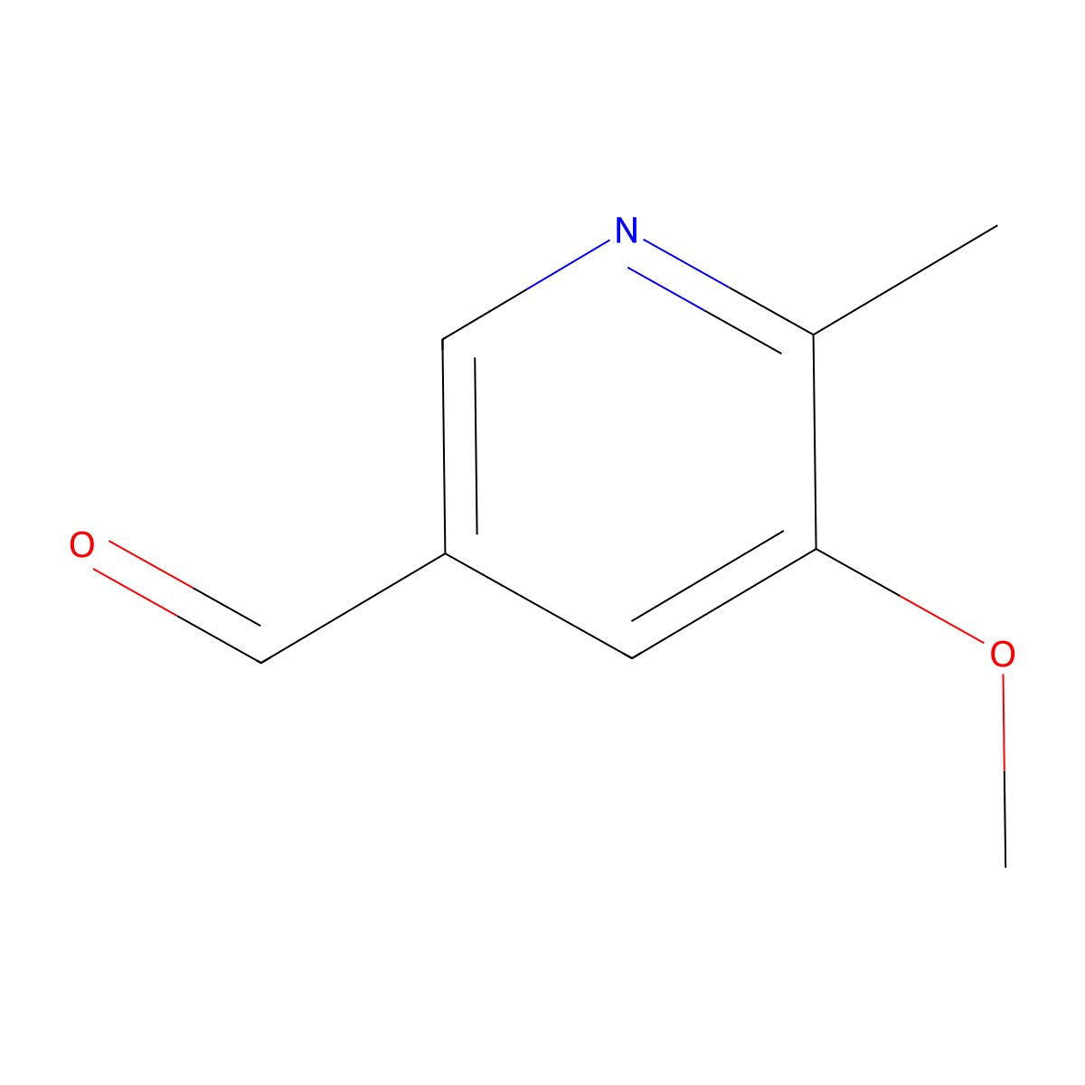 5-Methoxy-6-methylpyridine-3-carbaldehyde molecular structure, CAS 123540-28-3
