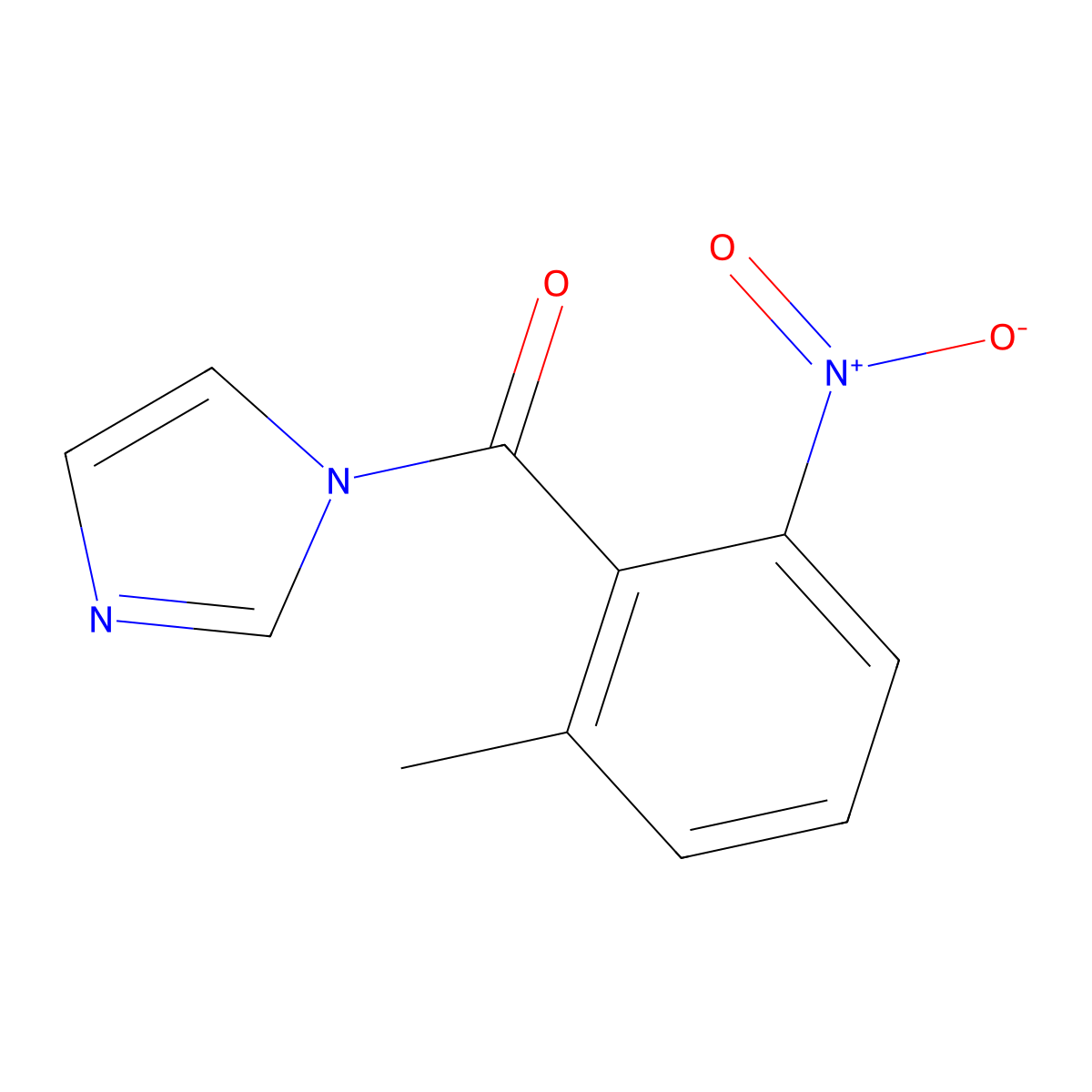 1-(2-methyl-6-nitrobenzoyl)-1H-imidazole molecular structure, CAS 1235438-76-2