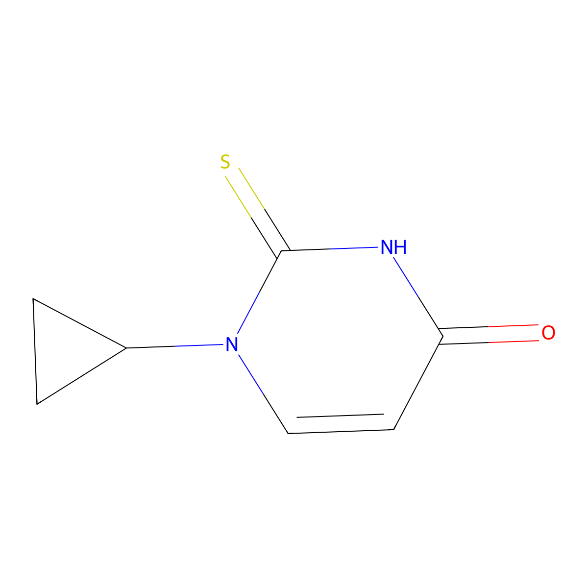 1-Cyclopropyl-2-sulfanyl-1,4-dihydropyrimidin-4-one molecular structure, CAS 1235439-16-3