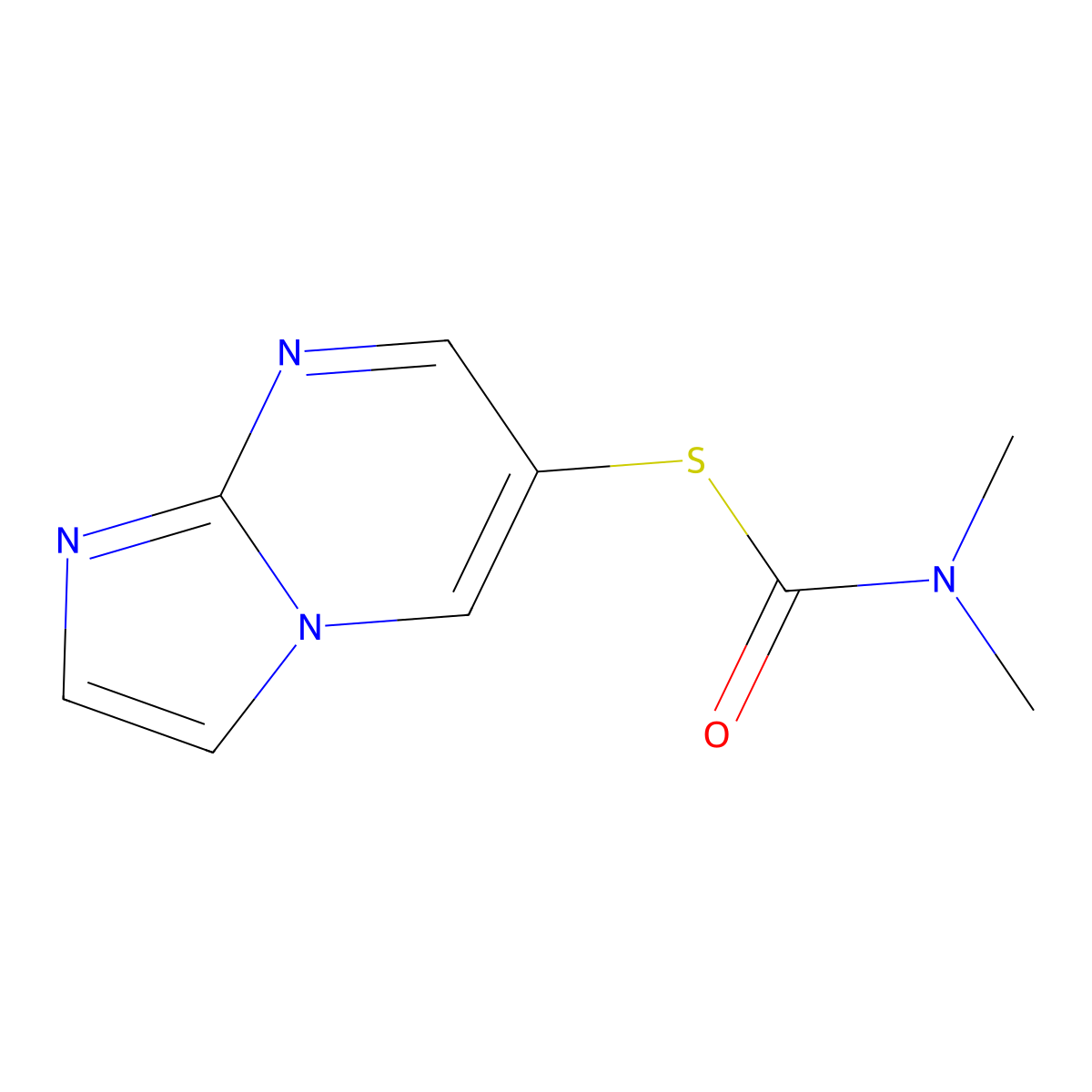 1-{imidazo[1,2-a]pyrimidin-6-ylsulfanyl}-N,N-dimethylformamide molecular structure, CAS 1235439-56-1