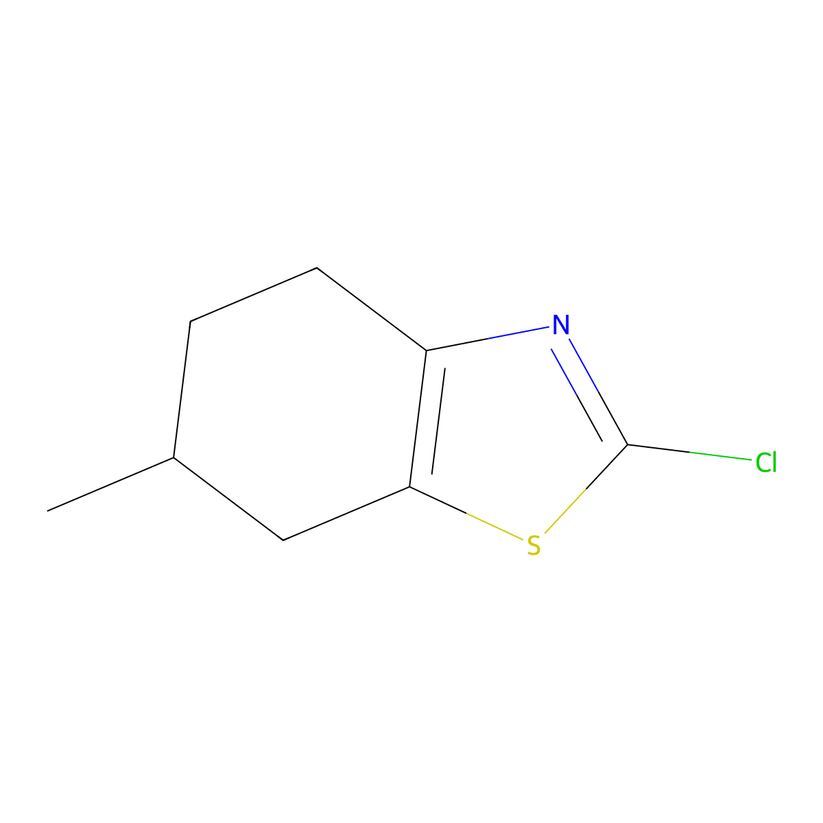 2-Chloro-6-methyl-4,5,6,7-tetrahydro-1,3-benzothiazole molecular structure, CAS 1235439-67-4