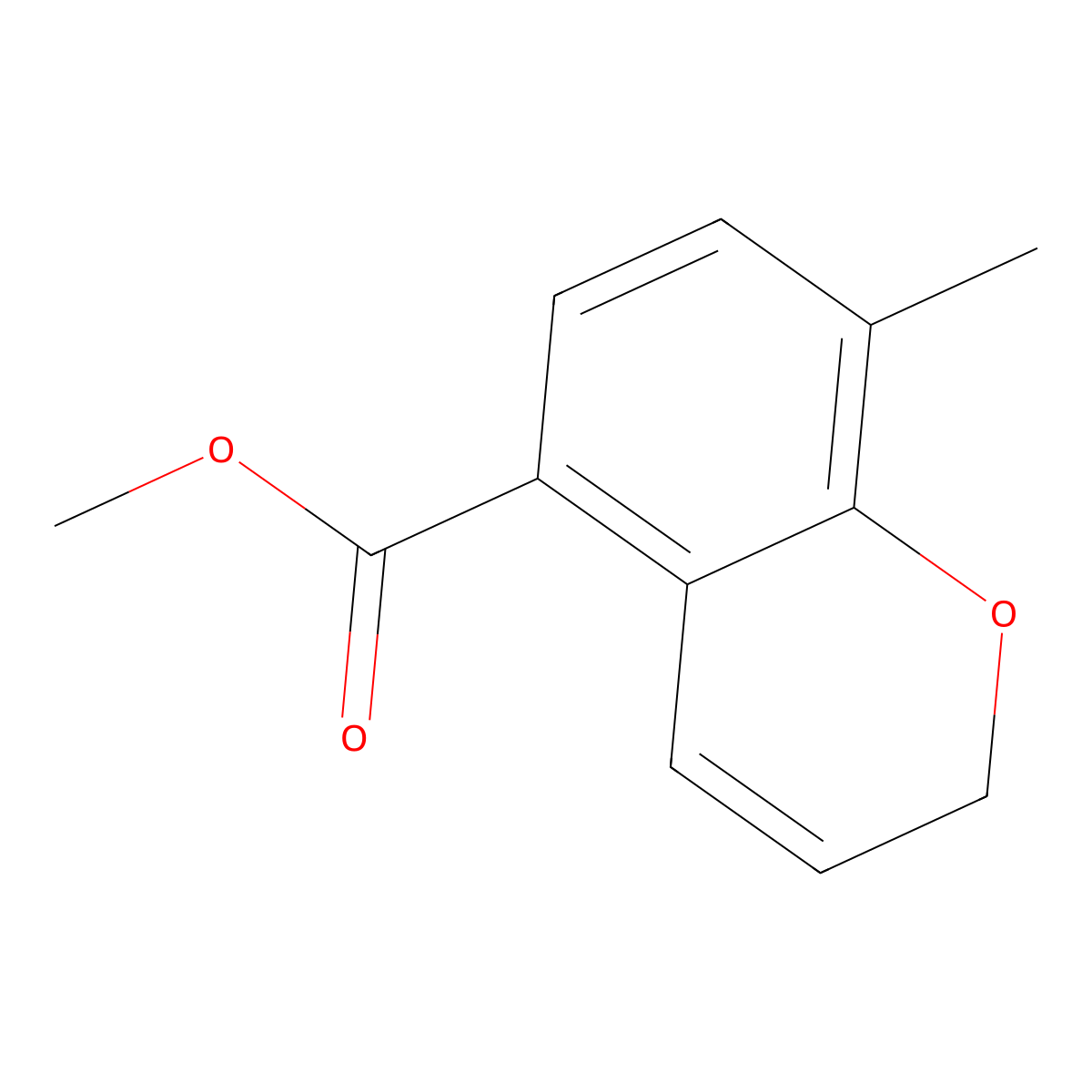 methyl 8-methyl-2H-chromene-5-carboxylate molecular structure, CAS 1235439-83-4