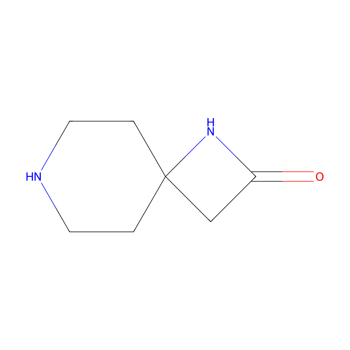 1,7-Diazaspiro[3.5]nonan-2-one molecular structure, CAS 1235440-17-1