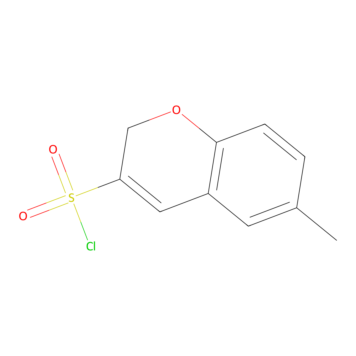 6-methyl-2H-chromene-3-sulfonyl chloride molecular structure, CAS 1235440-49-9