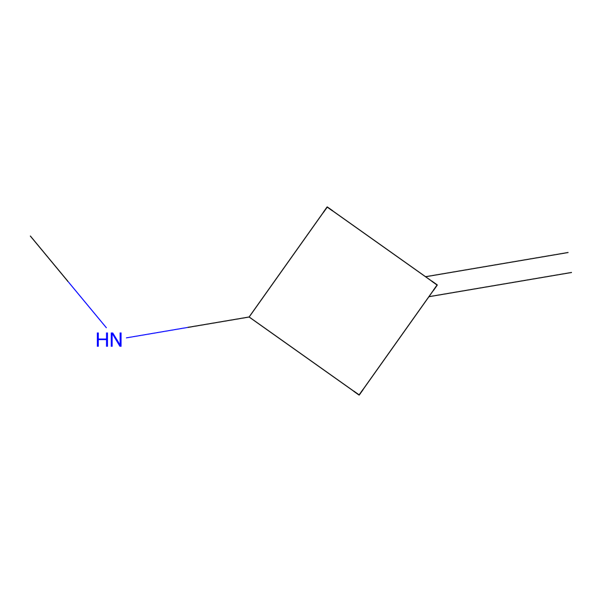 N-Methyl-N-(3-methylenecyclobutyl)amine molecular structure, CAS 1235440-59-1