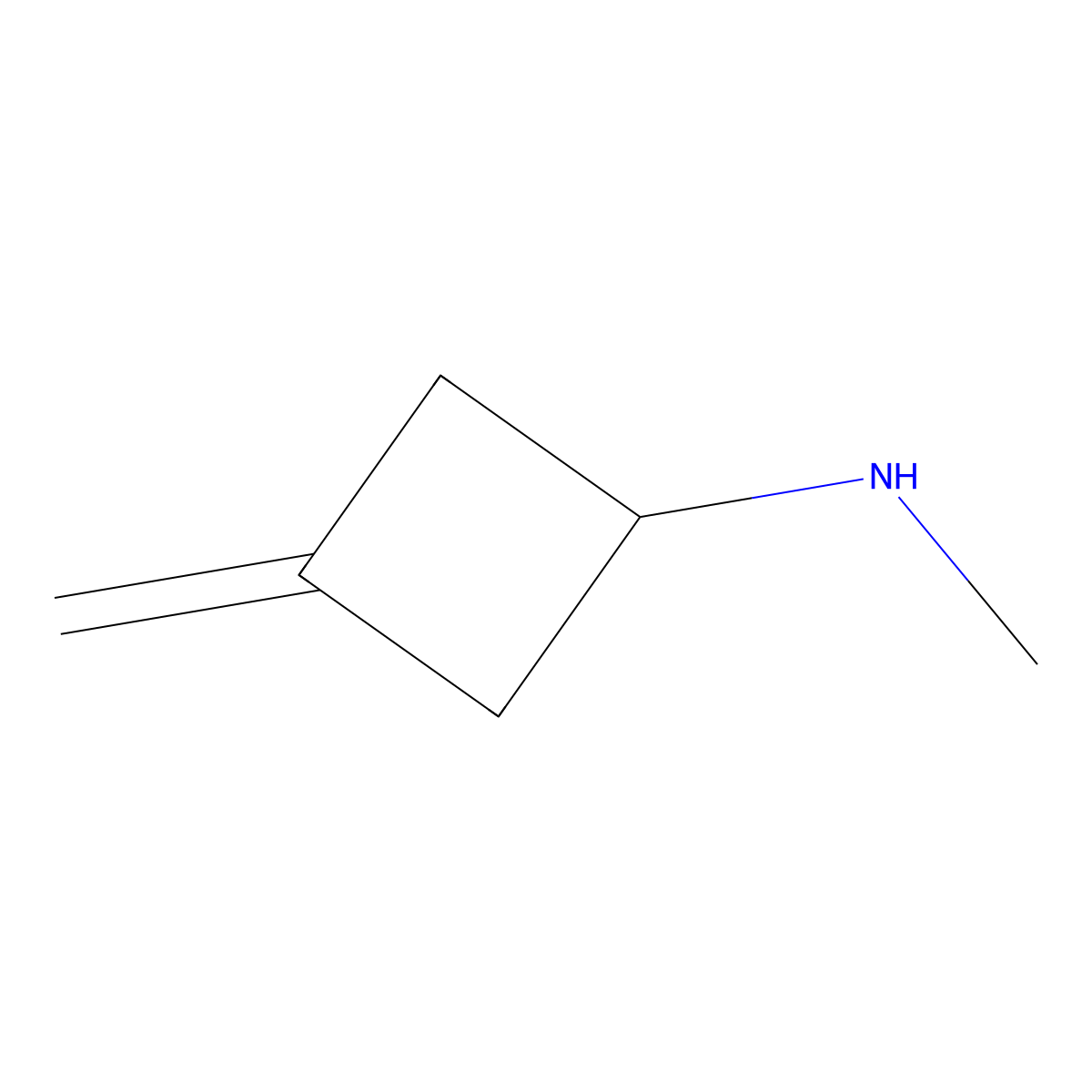 N-Methyl-N-(3-methylenecyclobutyl)amine molecular structure, CAS 1235440-59-1