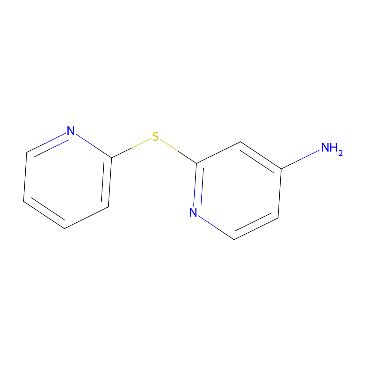 2-(Pyridin-2-ylsulfanyl)pyridin-4-amine molecular structure, CAS 1235441-15-2