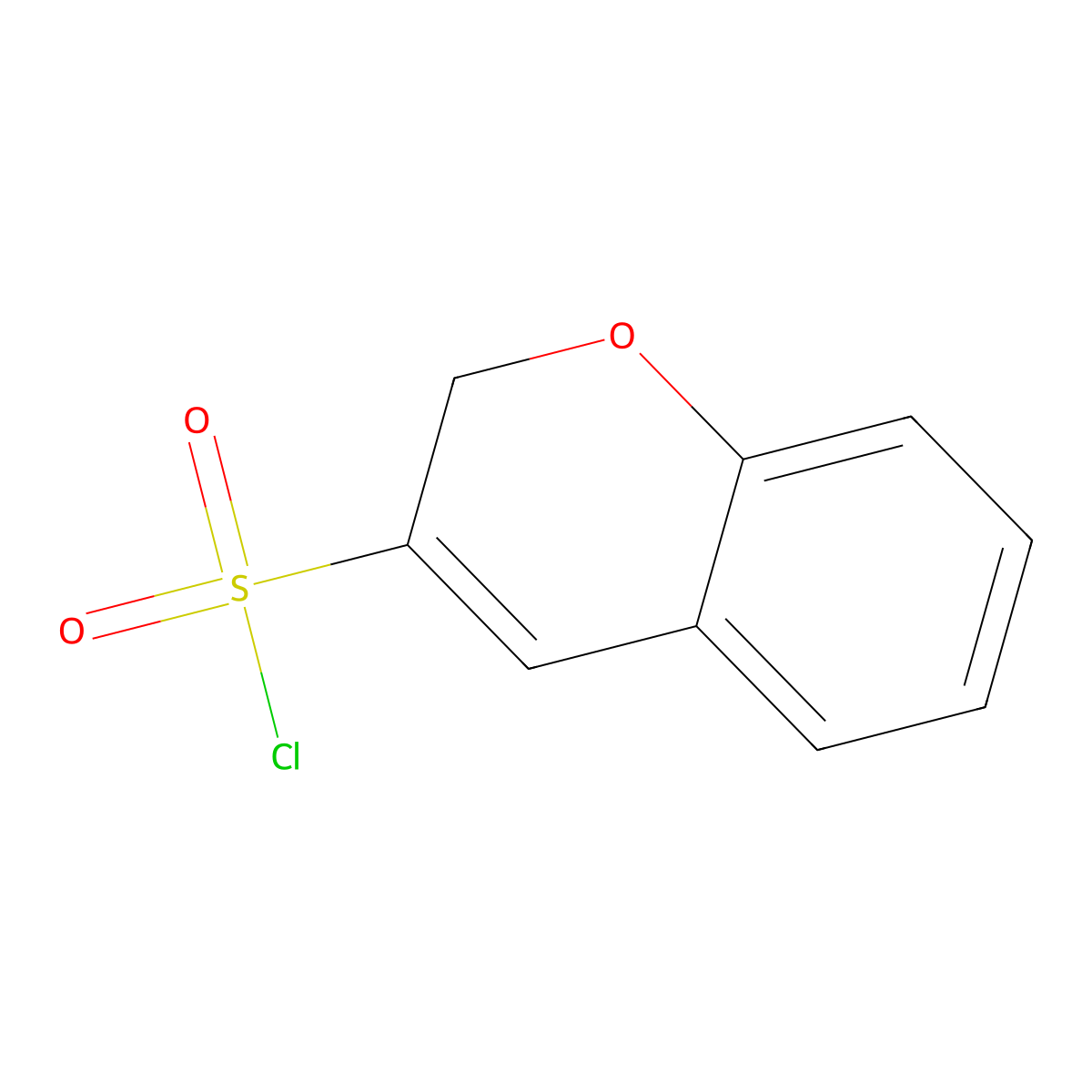 2H-chromene-3-sulfonyl chloride molecular structure, CAS 1235441-16-3