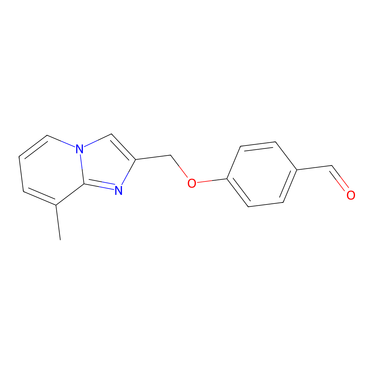 4-({8-Methylimidazo[1,2-a]pyridin-2-yl}methoxy)benzaldehyde molecular structure, CAS 1235441-31-2
