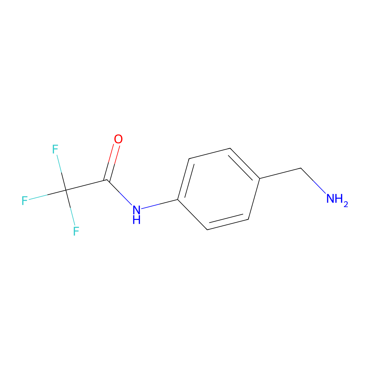 N-[4-(aminomethyl)phenyl]-2,2,2-trifluoroacetamide molecular structure, CAS 1235441-35-6