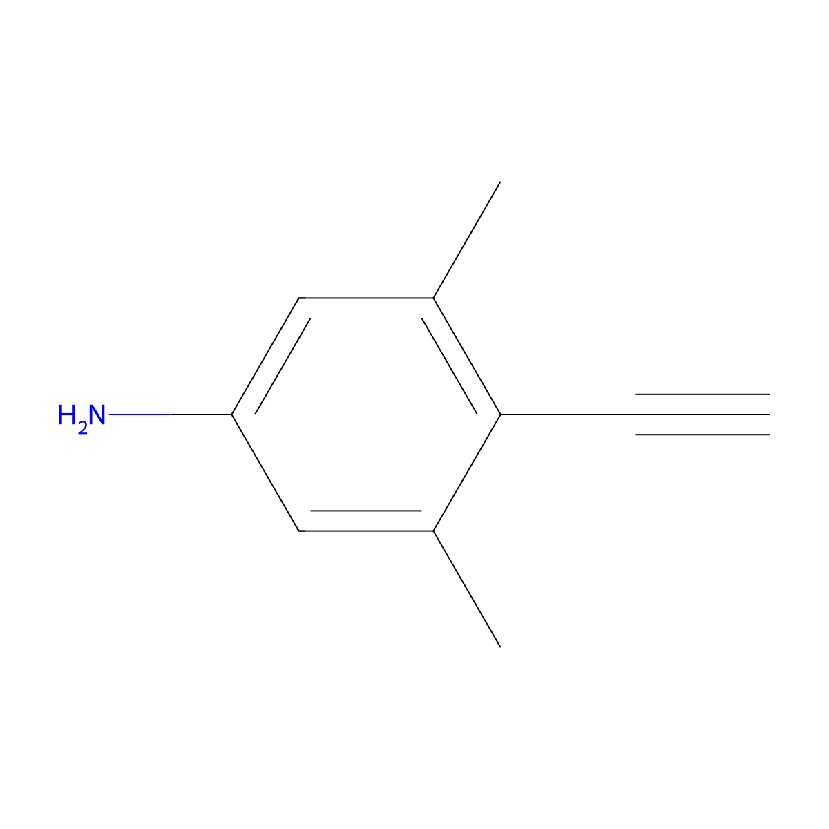 4-Ethynyl-3,5-dimethylaniline molecular structure, CAS 1235456-22-0