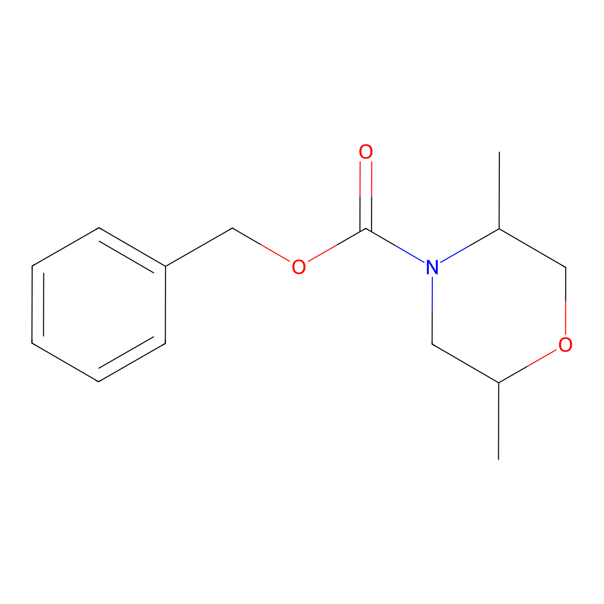 benzyl (2R,5R)-2,5-dimethylmorpholine-4-carboxylate molecular structure, CAS 1235469-35-8