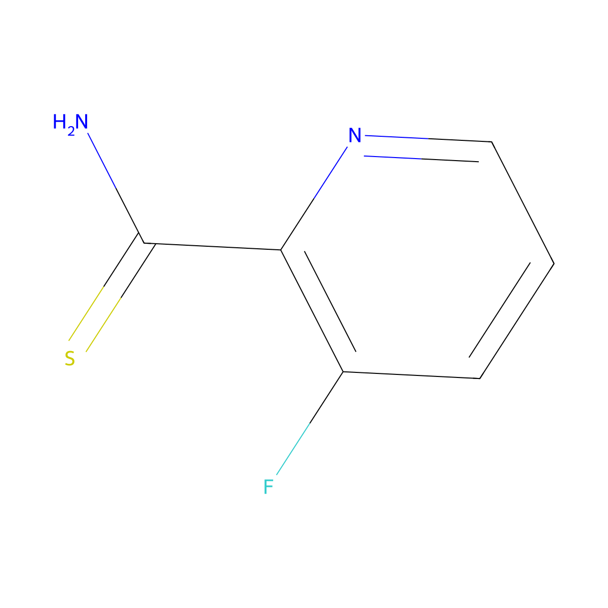 3-Fluoropyridine-2-carbothioamide molecular structure, CAS 1235475-02-1