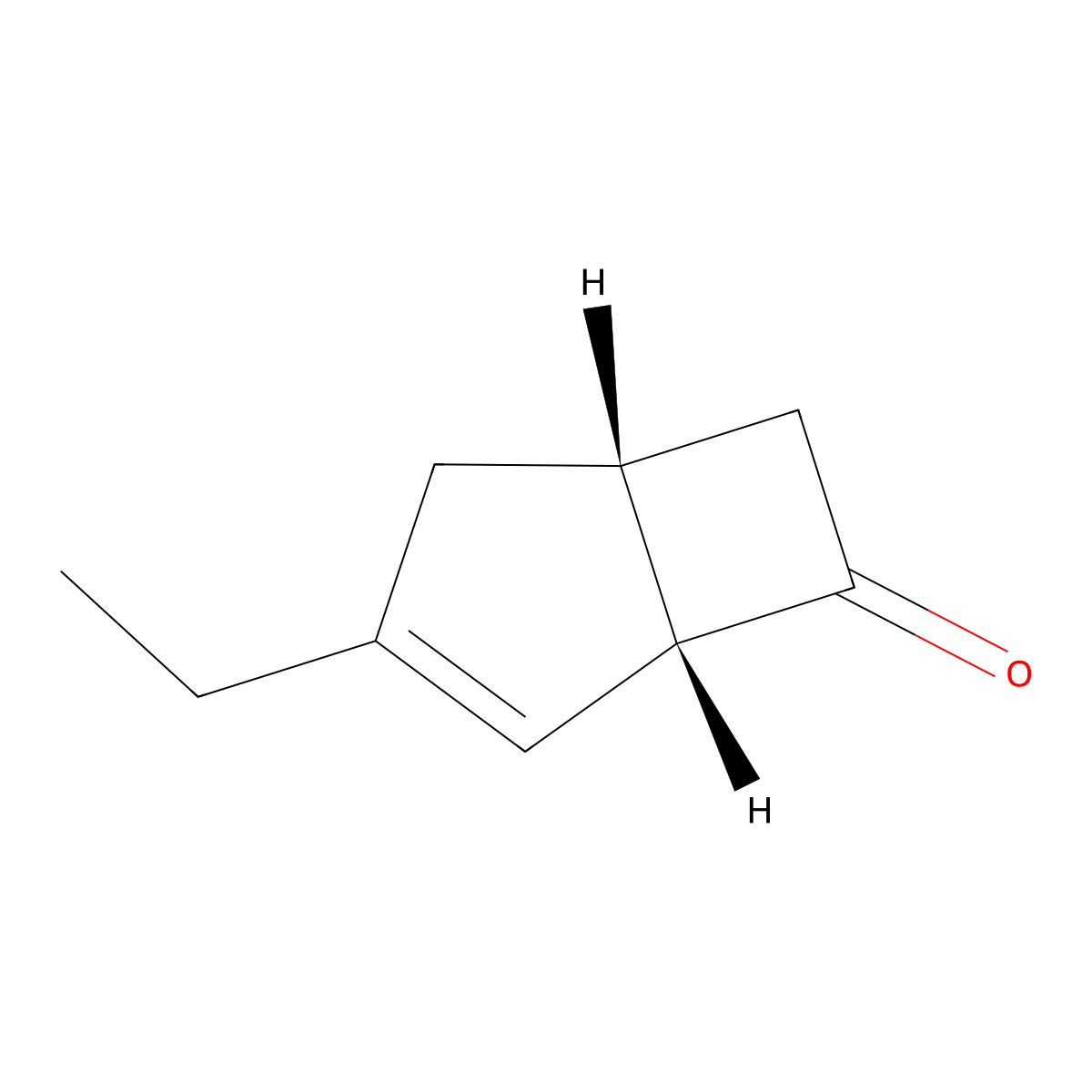 (1R,5S)-3-ethylbicyclo[3.2.0]hept-3-en-6-one molecular structure, CAS 1235479-61-4