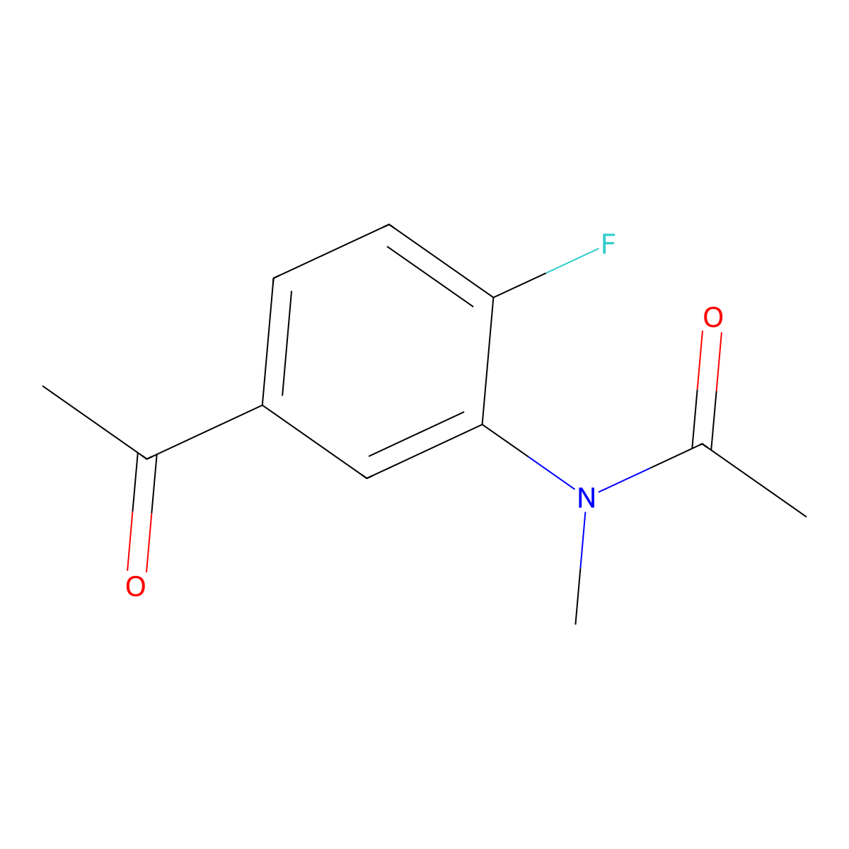 N-(5-Acetyl-2-fluorophenyl)-N-methylacetamide molecular structure, CAS 1235488-50-2